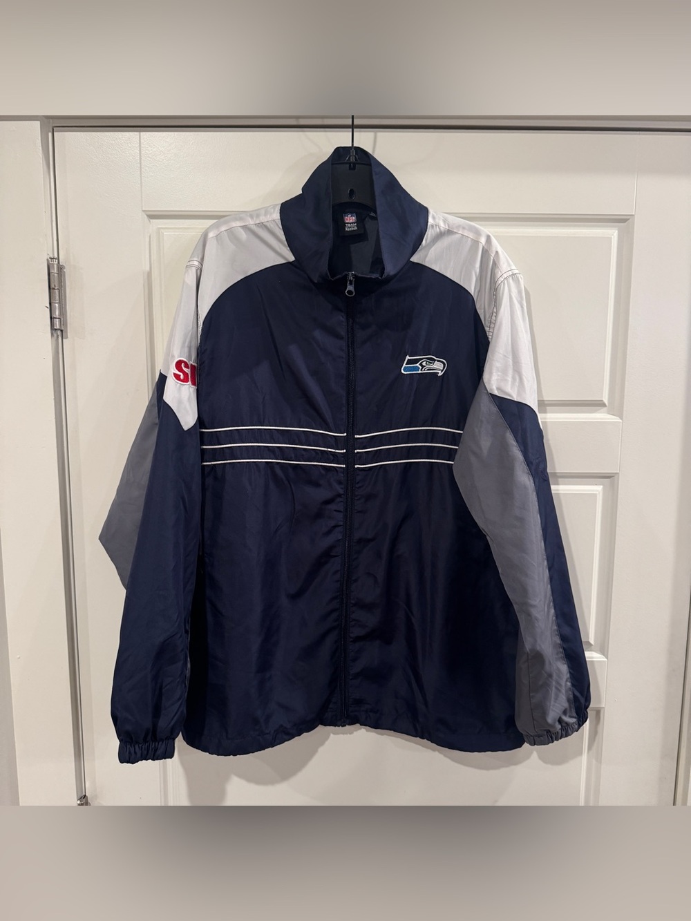 NFL Team Apparel Reebok Seattle Seahawks Windbreaker SI Logo Men’s Size L